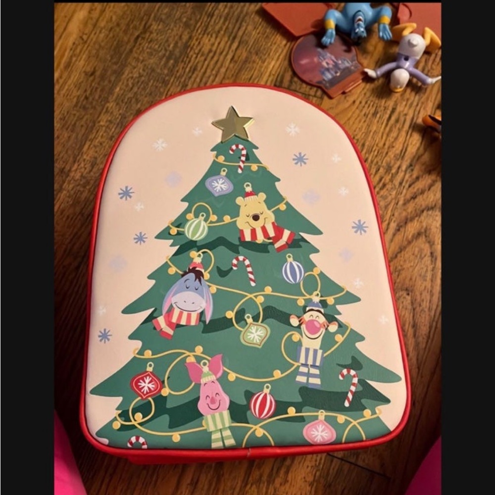 Disney her universe Winnie the Pooh and friends Christmas tree mini backpack